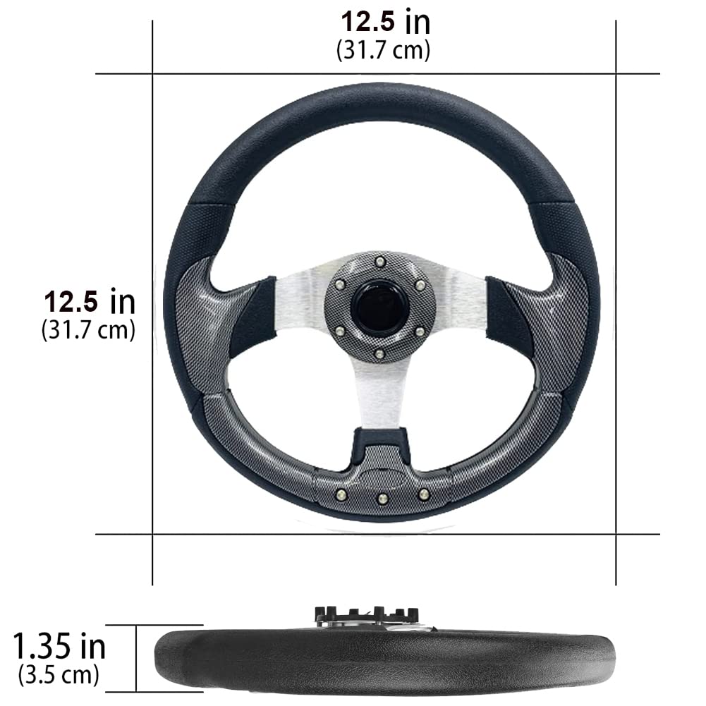 YEHICY steering wheel adapter compatibility shown, compatible with standard bolt patterns.