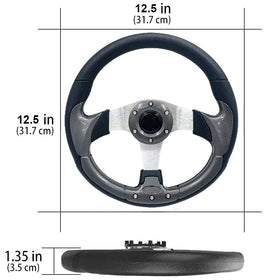 YEHICY steering wheel adapter compatibility shown, compatible with standard bolt patterns.