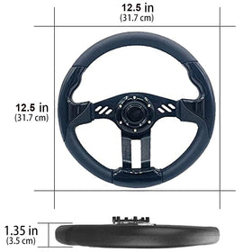 YEHICY carbon fiber and metal core for light, durable steering on the golf cart.
