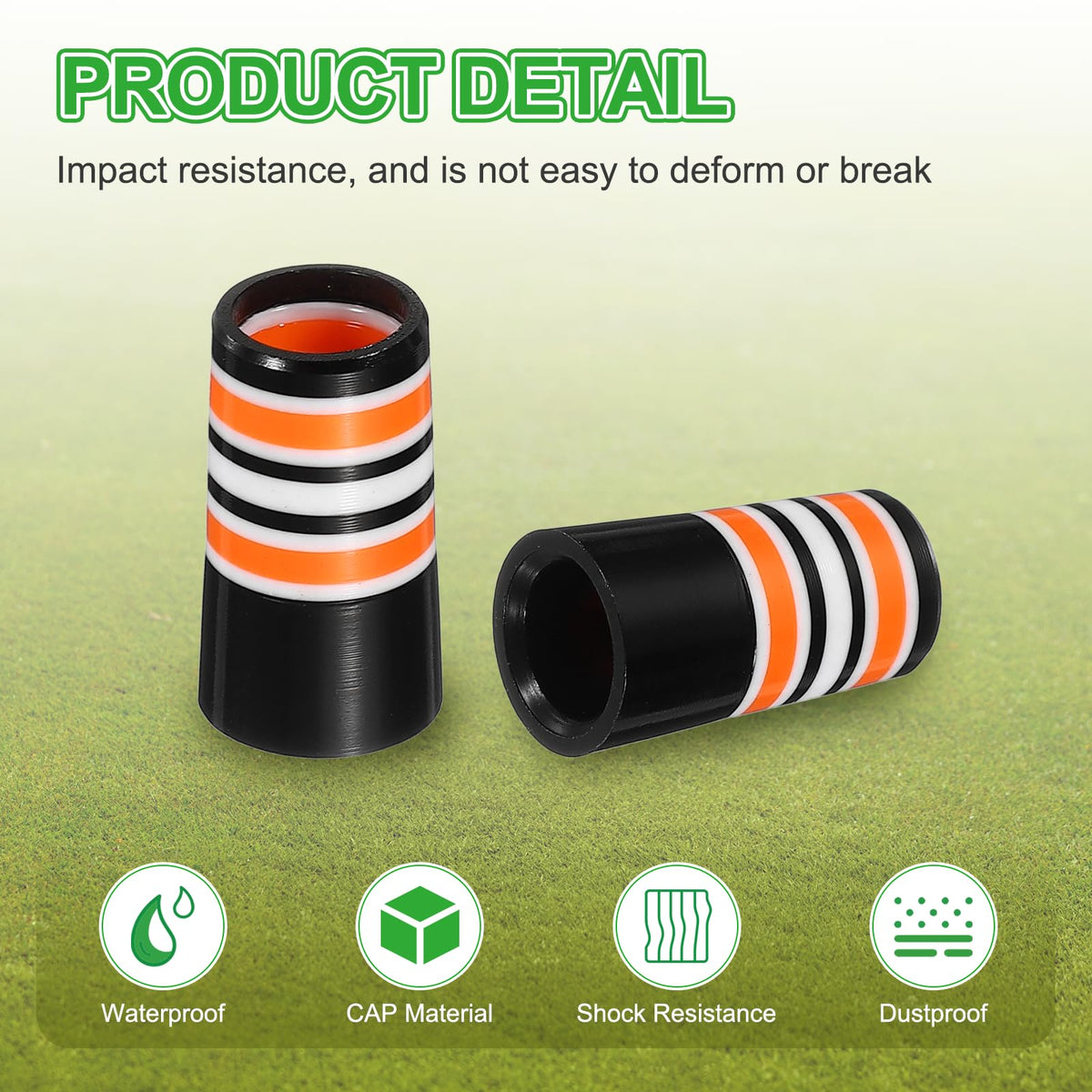 YELARXI ferrules 25mm length help seal shaft-to-head junction against moisture.