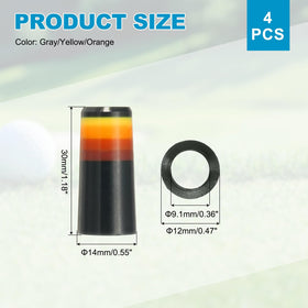 YELARXI ferrule set in yellow improves club aesthetics and visibility.