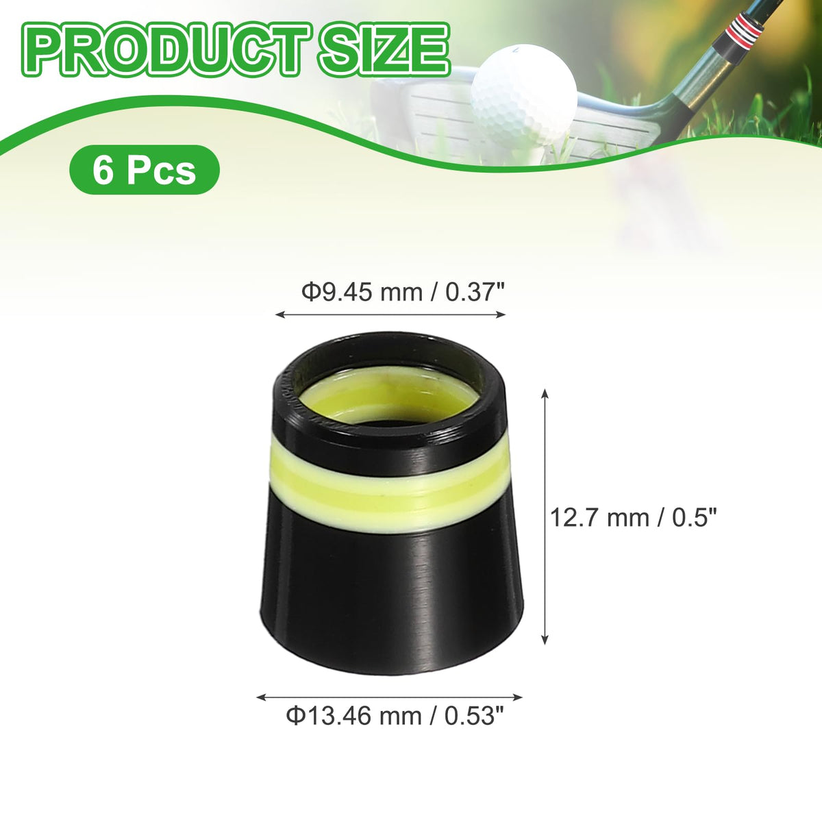 YELARXI ferrules 12-7mm taper bottom seal against moisture and dirt.