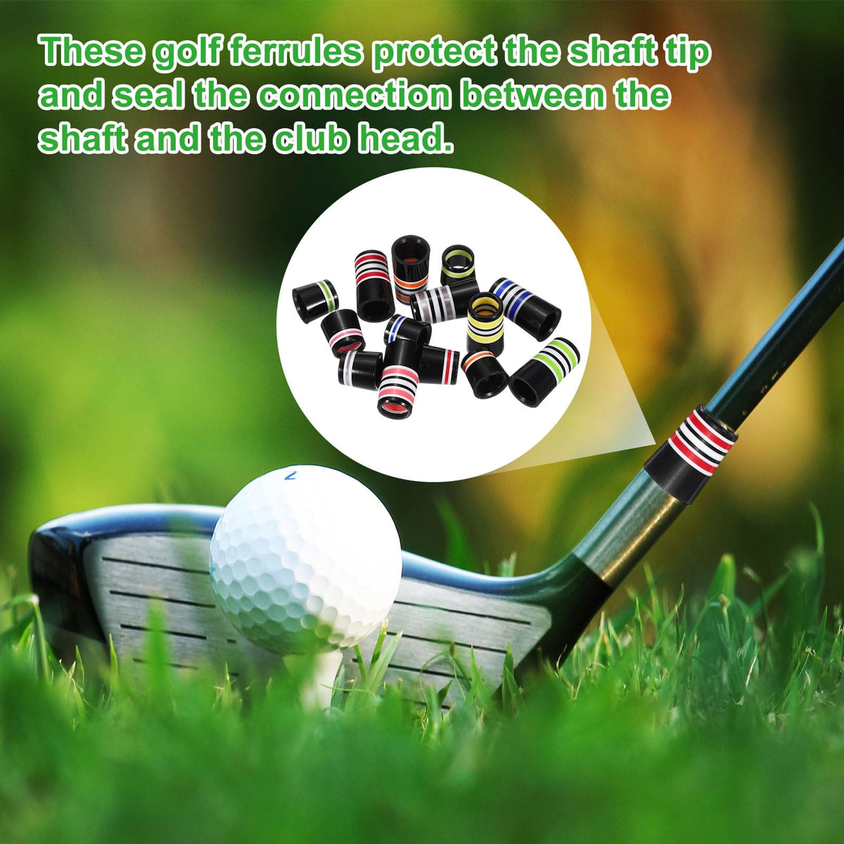 YELARXI orange ferrules arrive as a 12-pack for iron maintenance.