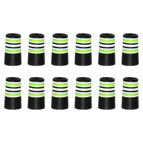 YELARXI golf ferrules green close-up shows 25mm taper tip protecting shaft ends