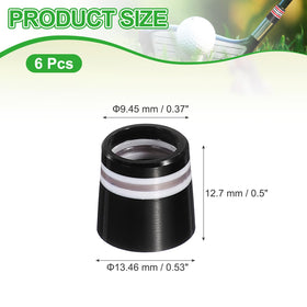 YELARXI ferrules show top and bottom diameters for precise fit.