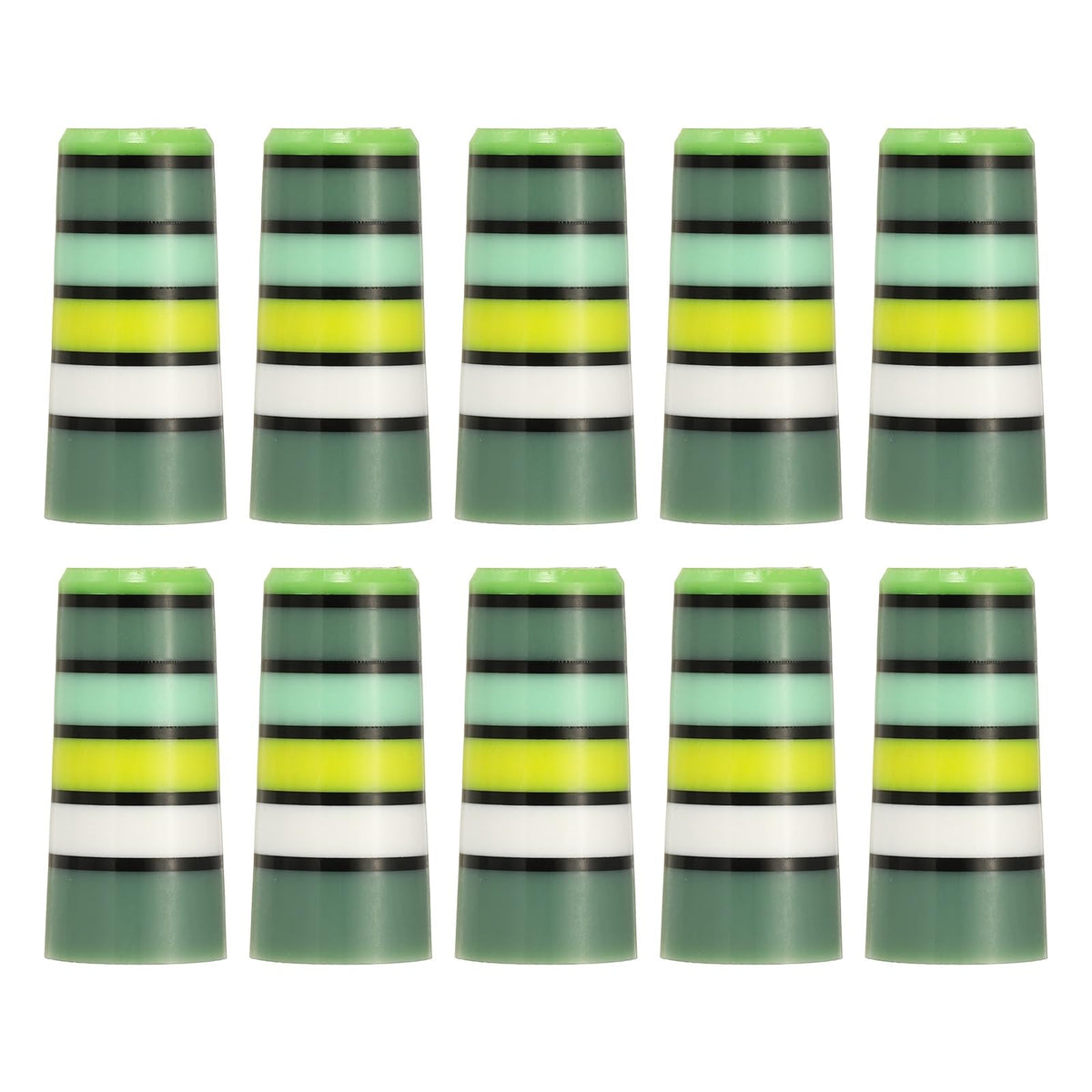 YELARXI golf ferrules green pack 10 protecting shaft joints with zero added weight