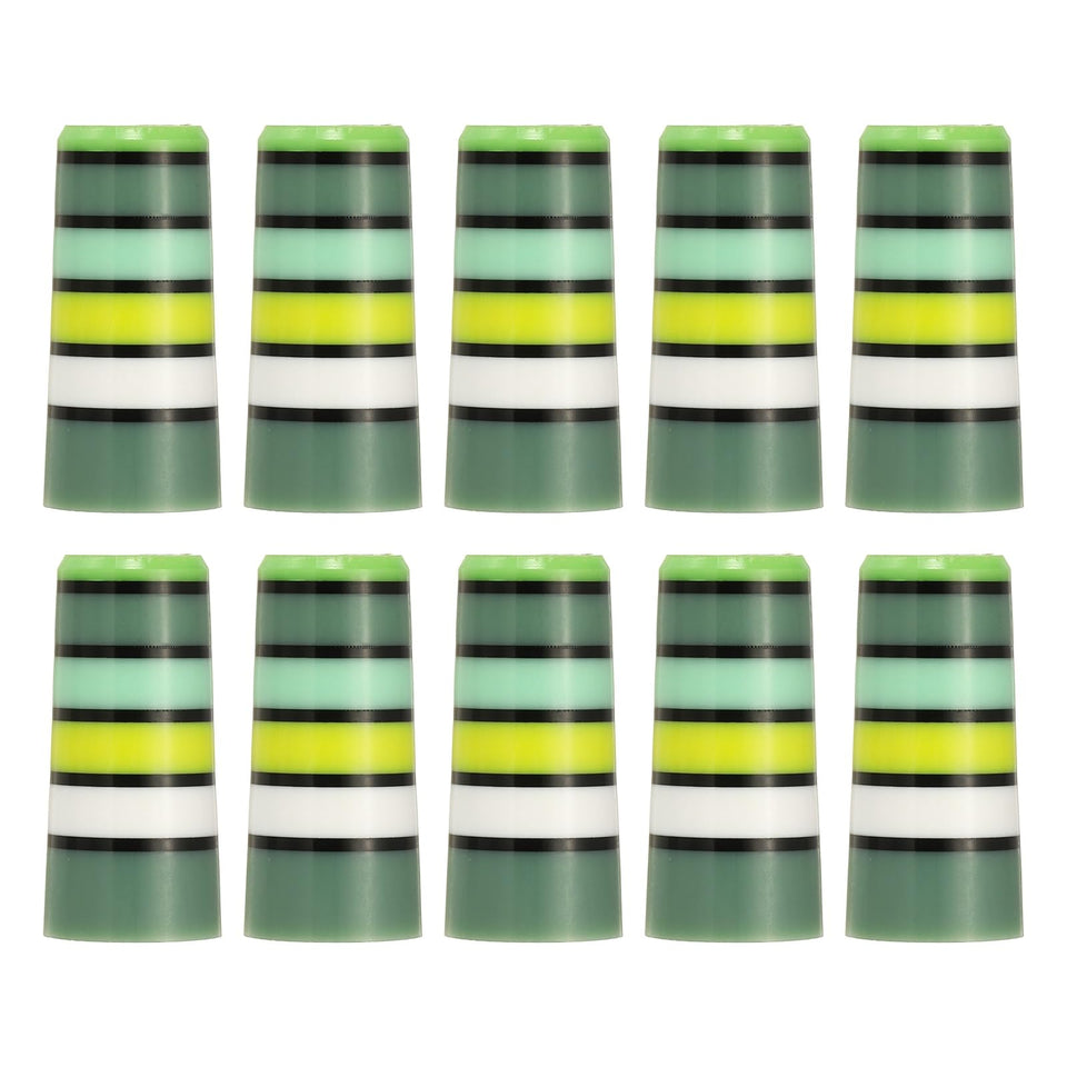 YELARXI golf ferrules green pack 10 protecting shaft joints with zero added weight