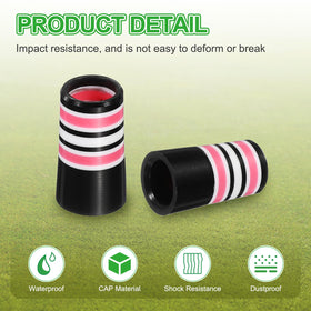 YELARXI pink top-diameter ferrules ensure snug fit and tidy appearance.