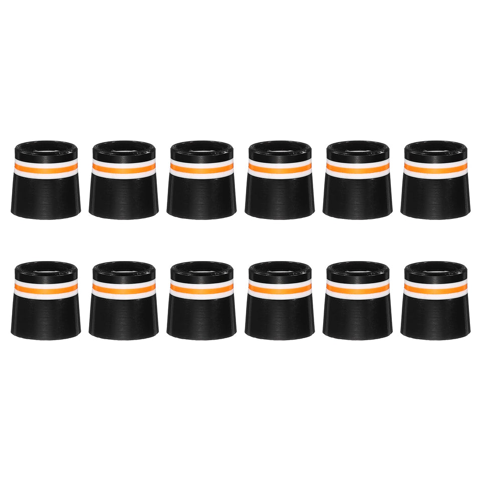 YELARXI orange tapered-tip ferrules protect shaft tips and prevent moisture ingress.
