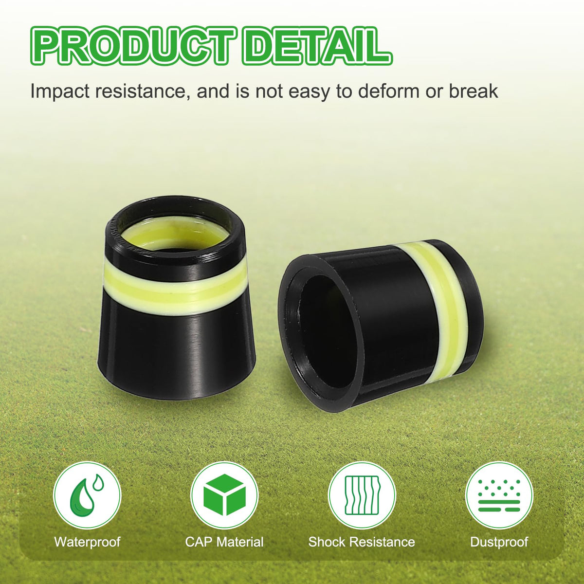 YELARXI yellow ferrules set enhances club appearance and visibility.