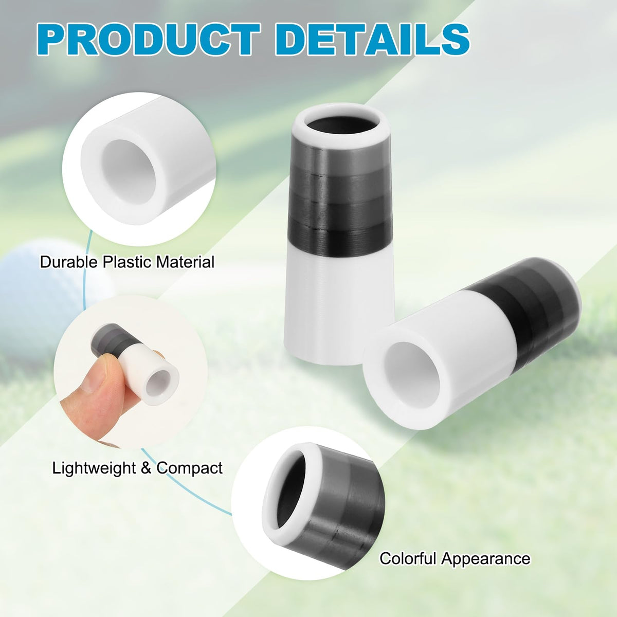 YELARXI black ferrule delivers durable style and corrosion resistance on courses.