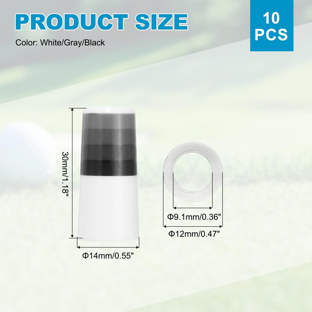 YELARXI gray ferrule adds subtle contrast while protecting the shaft joint.