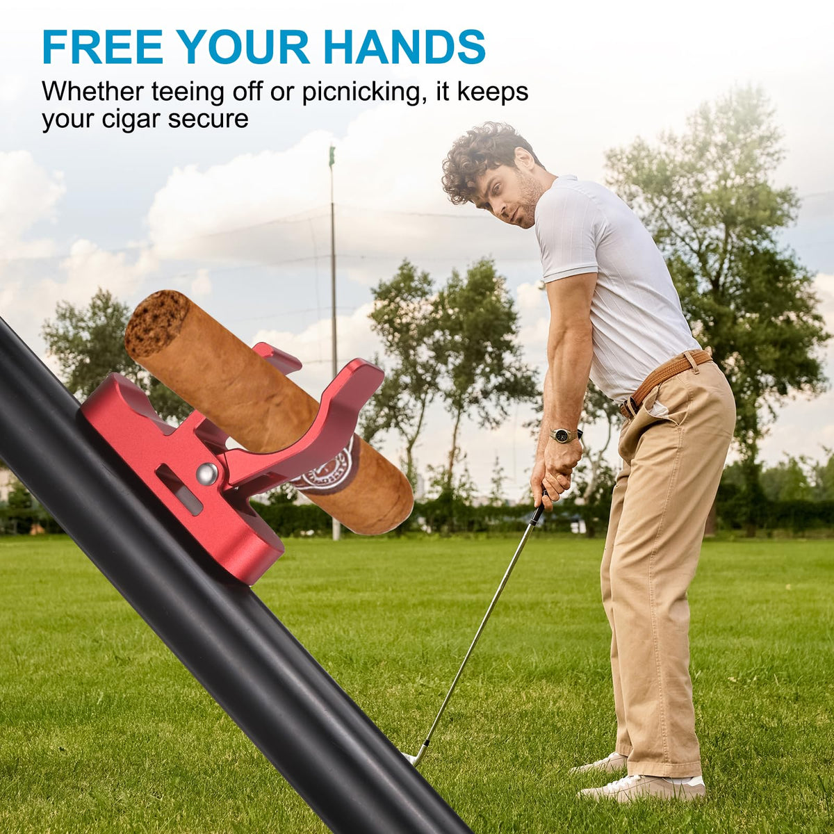Red aluminum alloy clip delivers durable, lightweight construction