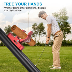 Red aluminum alloy clip delivers durable, lightweight construction