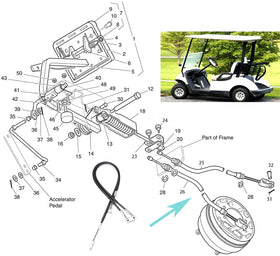 YESHINDA brake cable kit packaging and included hardware.