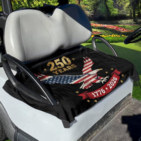 Yewattles Beach Cart Seat Cover with palm pattern protects seats from sweat and spills.