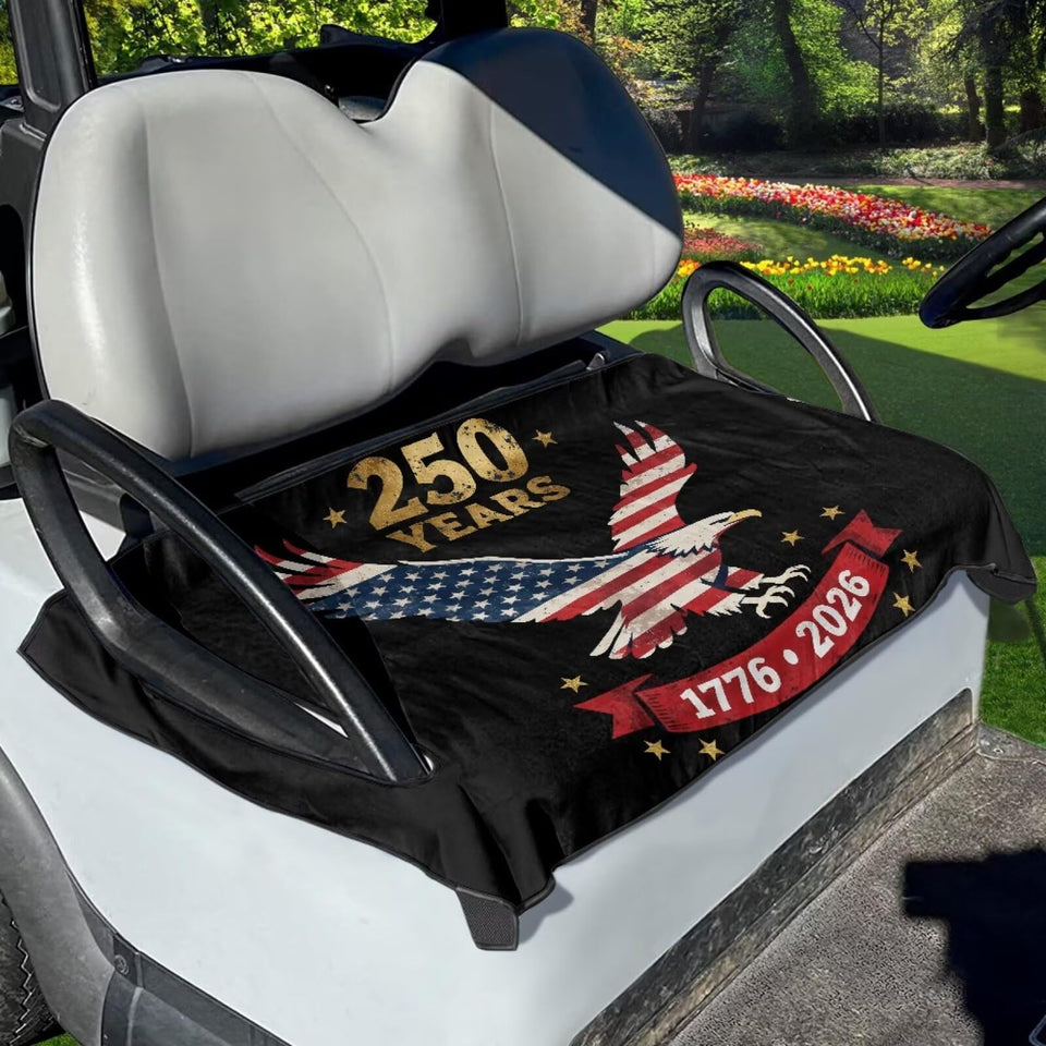 Yewattles Beach Cart Seat Cover with palm pattern protects seats from sweat and spills.