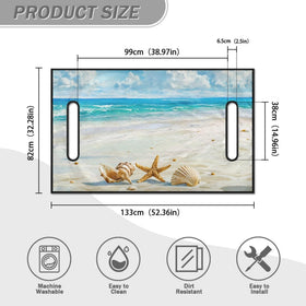 Yewattles Beach Starfish print adds vibrant style to your golf cart interior