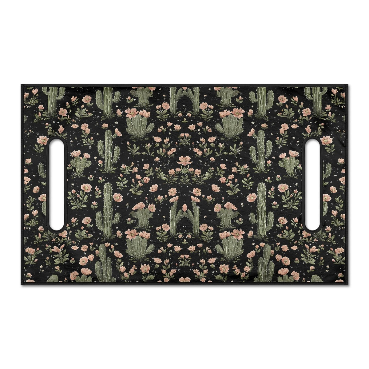 Yewattles cactus-printed seat cover easy installation on side-arm golf carts.