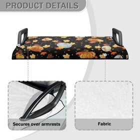 Yewattles marble pattern seat cover blends with interior and protects from heat