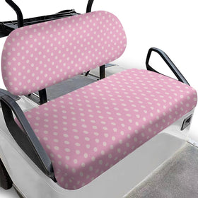 Yewattles golf seat cover with pink wave pattern protects seats and adds style.