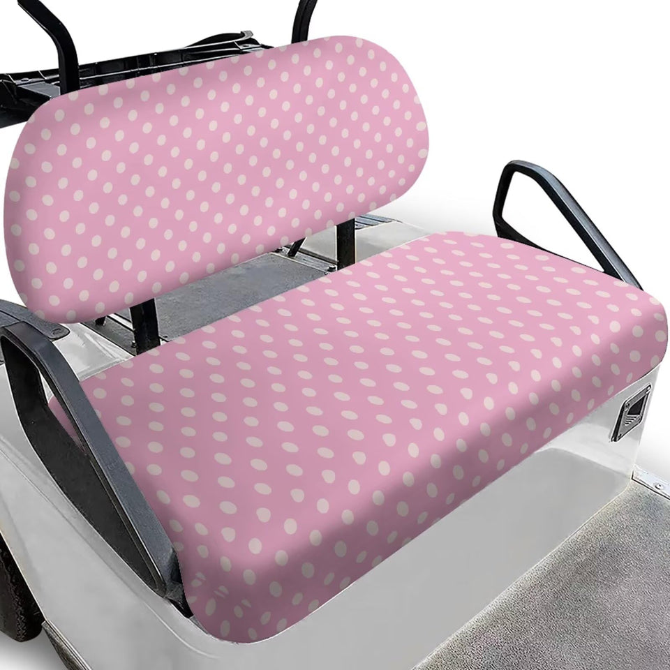 Yewattles golf seat cover with pink wave pattern protects seats and adds style.