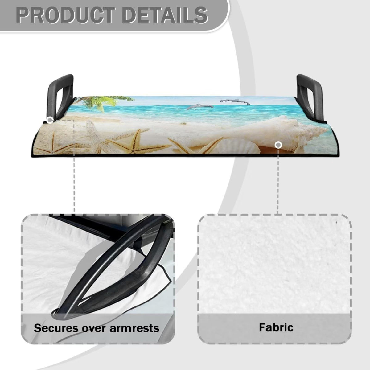 Yewattles marble pattern seat cover blends with exterior and shields seats
