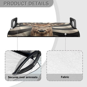 Yewattles tropical flower seat cover refreshes exterior while resisting dirt.