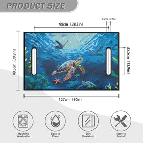 Yewattles Vintage Sea Turtle seat cover machine washable for easy cleaning