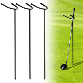 YEXEXINM 3-piece golf club holder with U-shaped design keeps clubs organized on the course.