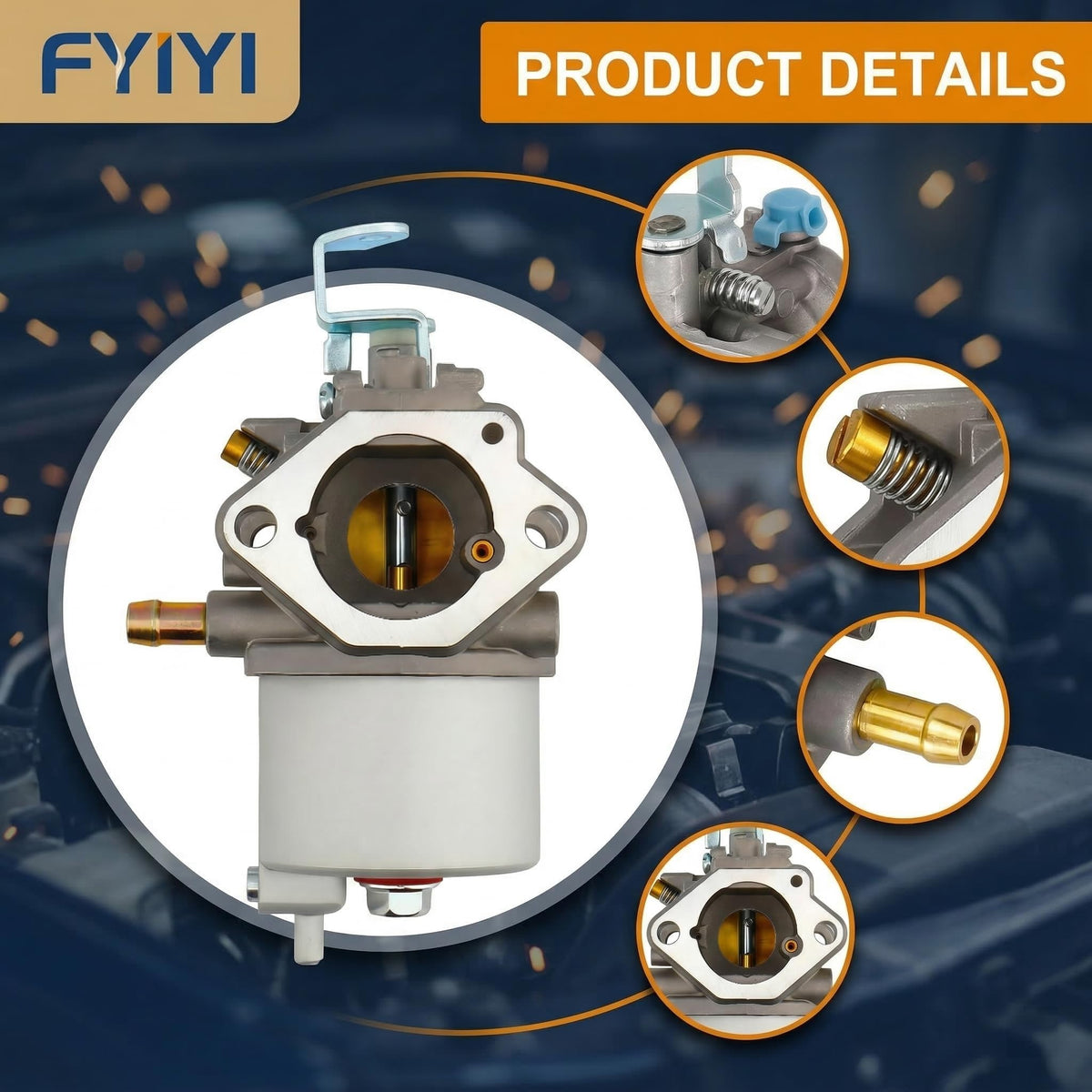 YHLFOOZ gasket pack ensures reliable seals during install.