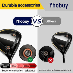 YhoBuy weight set allows swing weight customization for improved ball flight outcomes.