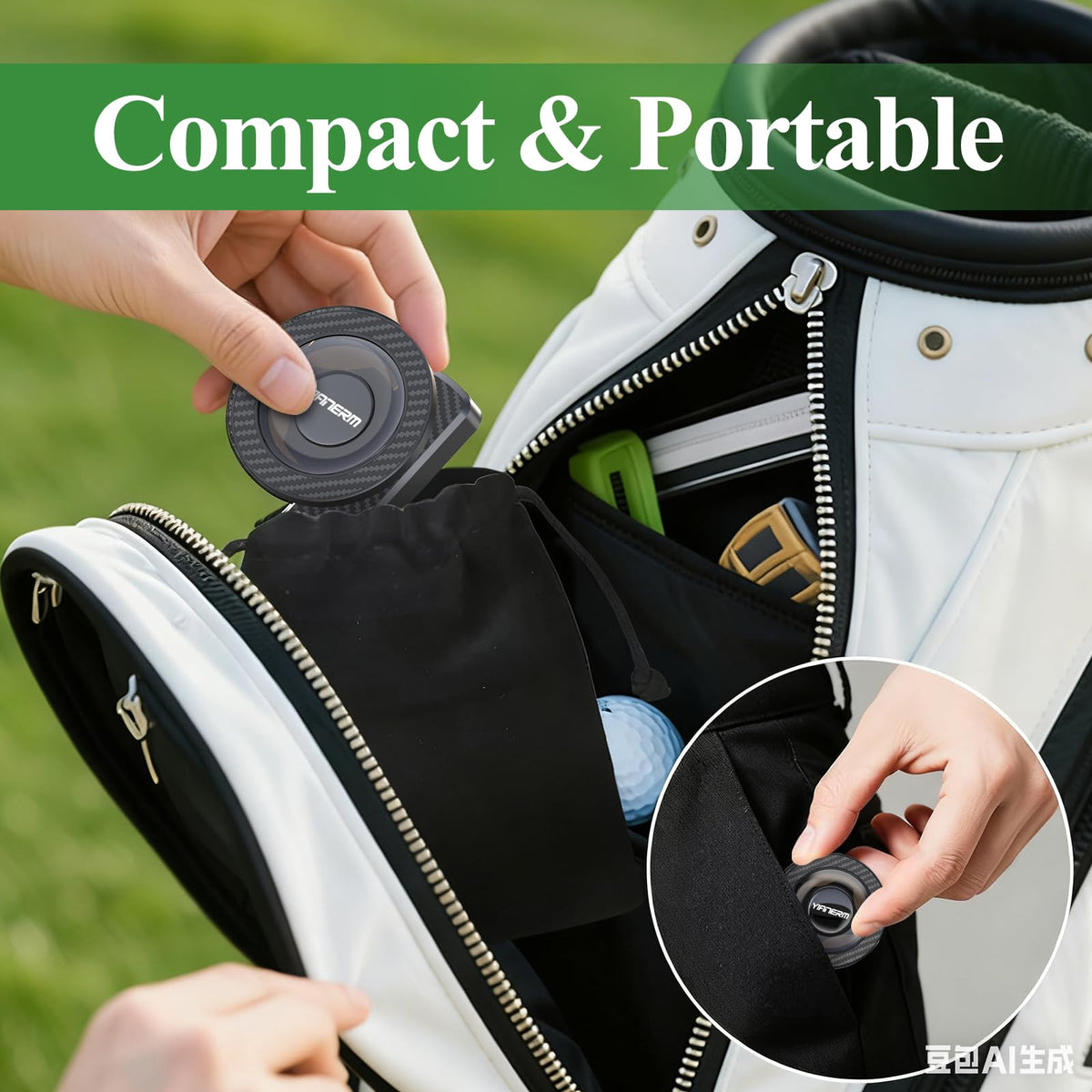 Yianerm compact portable design fits in small spaces on carts or bags.
