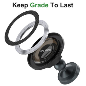 Yianerm golf cart phone holder with 360° rotation for optimal viewing.