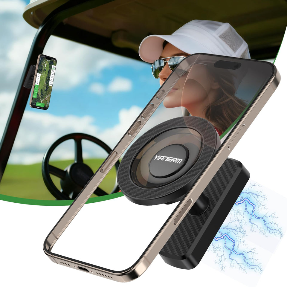 Yianerm magnetic base with strong magnets keeps your phone steady on rough rides.
