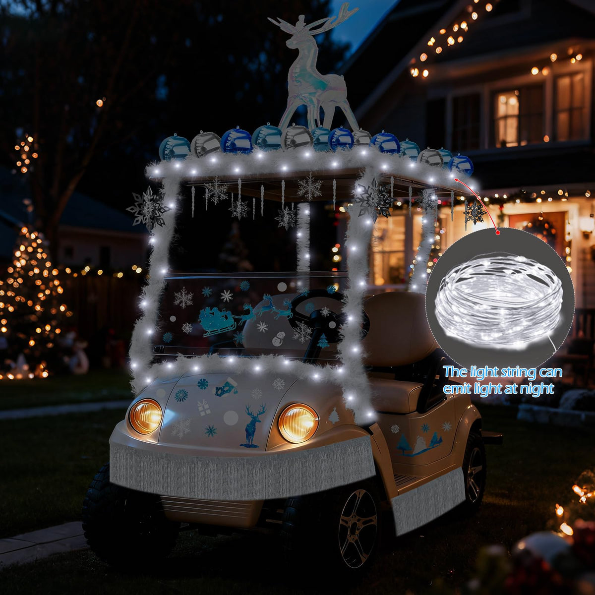 YIBOBO paper Christmas ornaments bring coordinated charm to carts