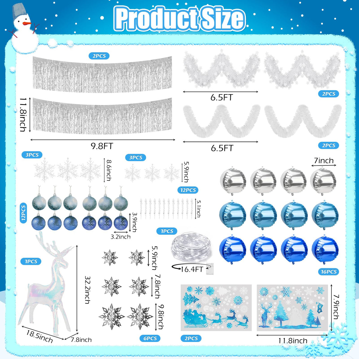 YIBOBO silver 3D snowflakes provide dimensional sparkle for winter parades