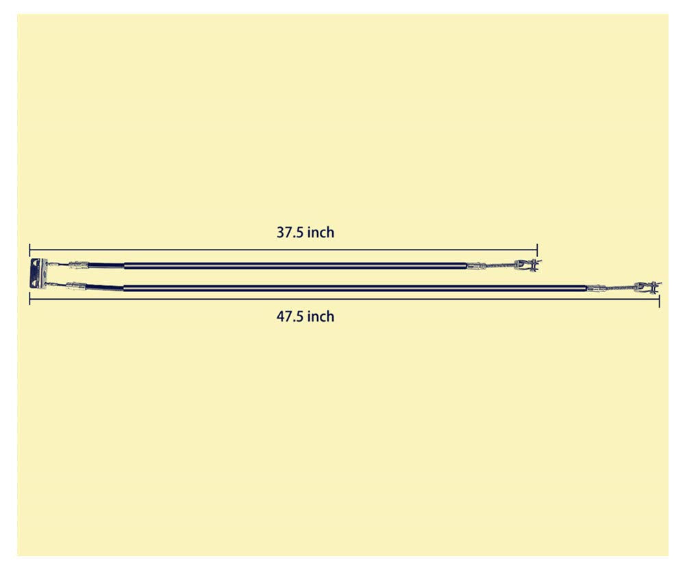 BeAcc YIDA EZGO brake cable pair ready for easy installation