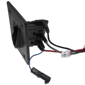 YIHETOP three-prong receptacle image illustrates secure power transfer.