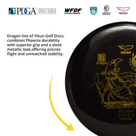 Yikun Disc Golf Putter flight rating shows precise Speed 2 and Glide 3.