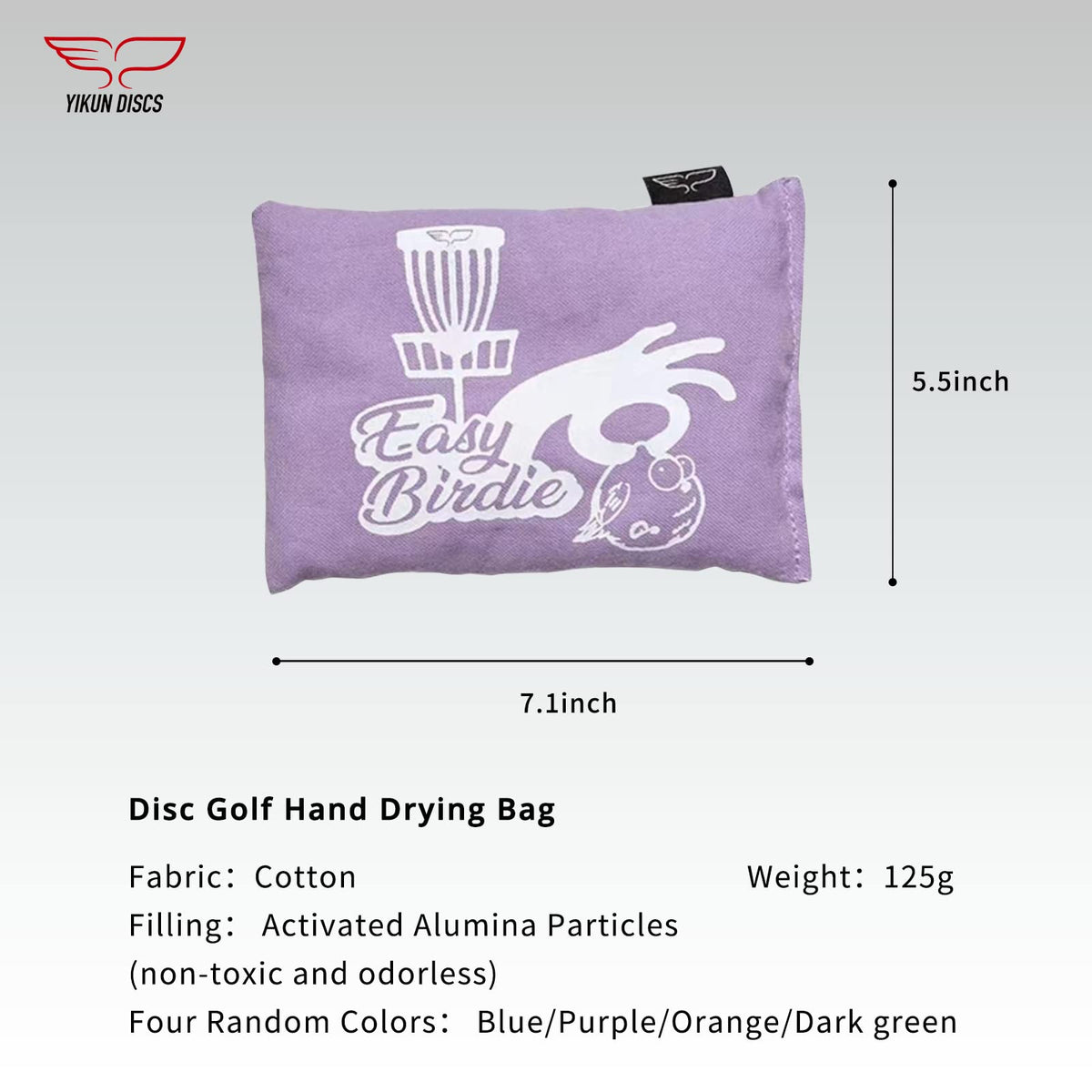 Close-up of Yikun grip bag aluminum oxide granules for moisture control