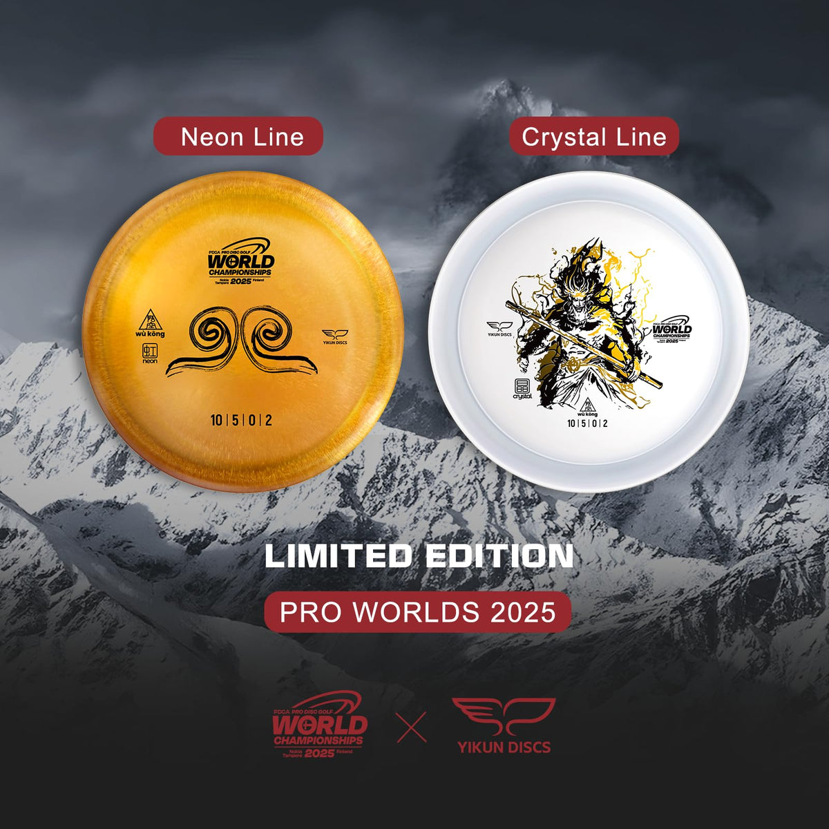 Yikun Discs Pro Worlds 2025 aerial flight demonstrates late-turn glide and reliable fade.