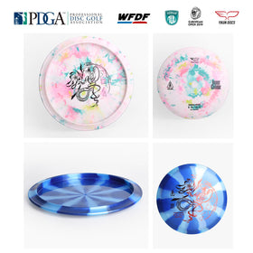 Yikun PDGA fairway driver blue glaze X PDGA approved for competition
