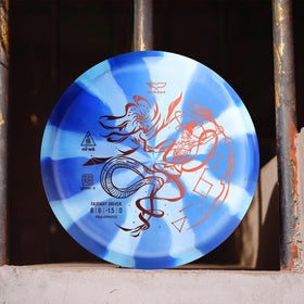 Yikun PDGA disc golf driver blue glaze X 170–176 g range for versatility