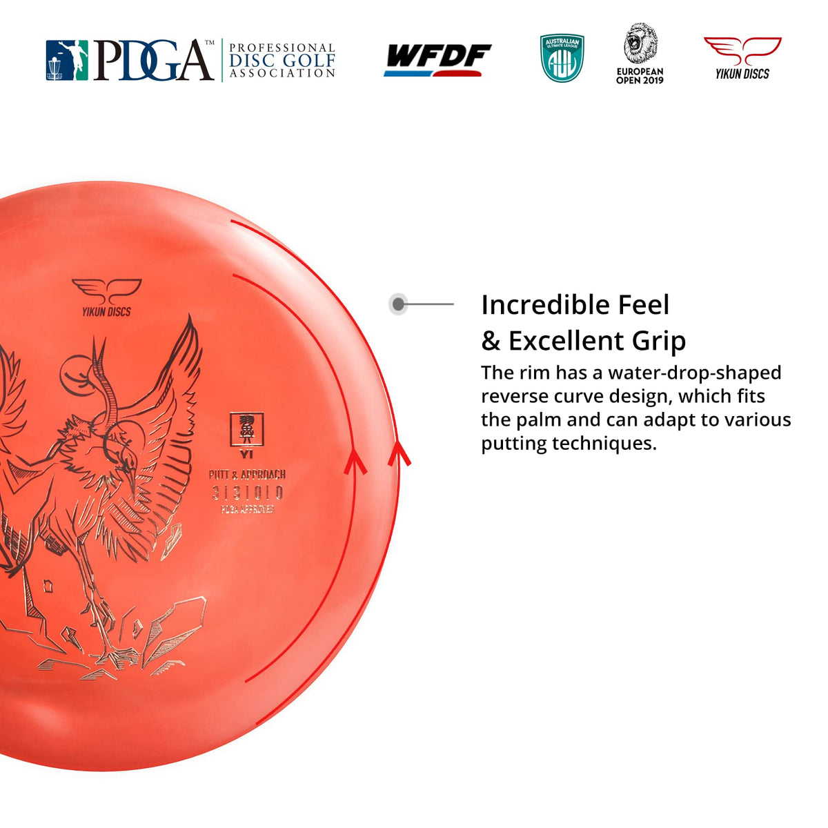 Yikun Tiger Line putter in flight illustrating a stable straight line.