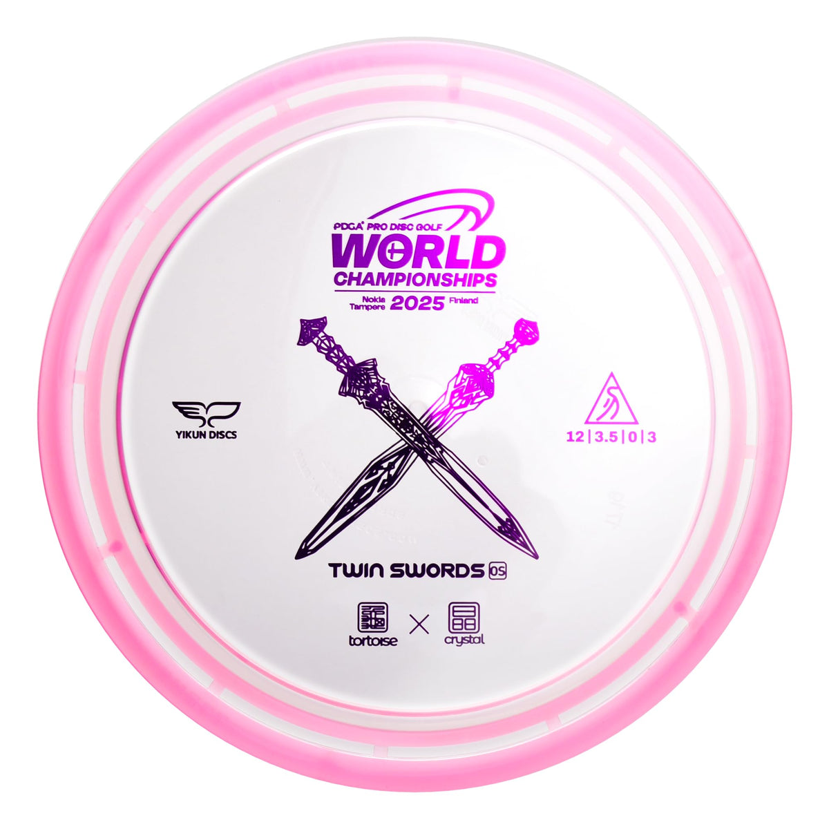Yikun Twin Swords shell dual-ring distance driver demonstrates wind resistance for long throws.