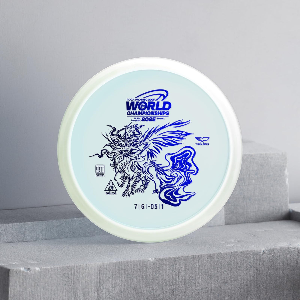 Yikundiscs Bai Ze artwork symbolizes auspiciousness on the field.