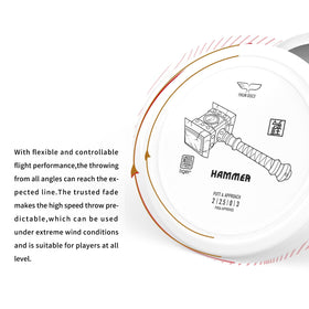 Yikundiscs Hammer overstable flight supports confident hyzer lines.