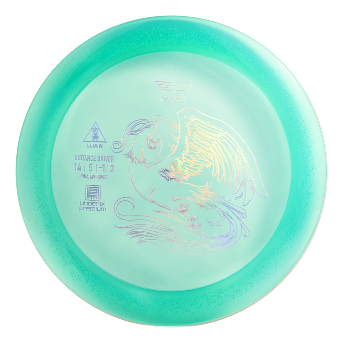 Yikun Discs LUAN driver front view shows stability for controlled distance.