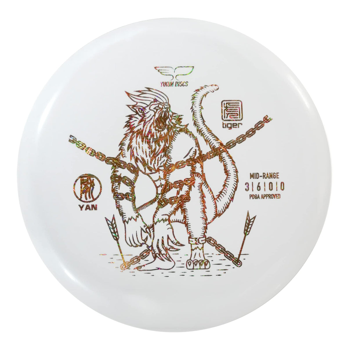 Yikundiscs midrange disc front view showing versatile flight for outdoor play